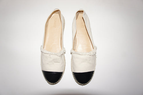 Schutz Espadrille beige/black