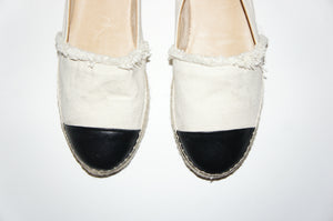 Schutz Espadrille beige/black