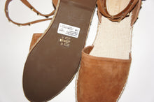 Schutz camel studded espadrille flats
