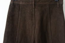 Frame denim suede high-rise culottes