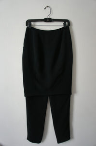 Giorgio Armani Women's Black Silk Cady Skirt Pants