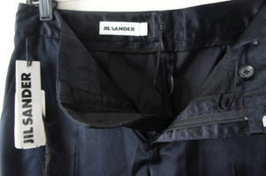 Jil Sander black silk "Rodrigo" pants