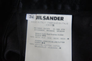 Jil Sander black silk "Rodrigo" pants