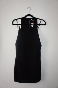 Alexander Wang exposed layer camisole dress black