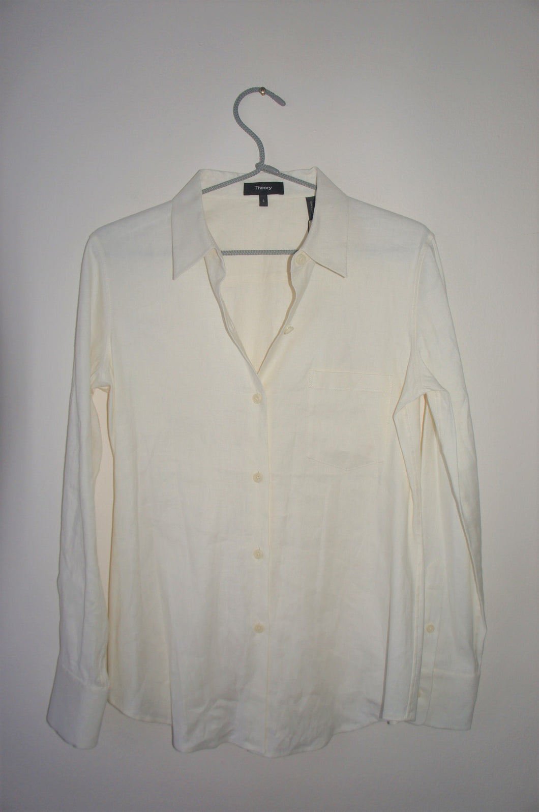 Theory weylend tierra white shirt