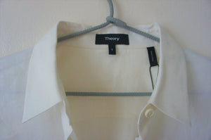 Theory weylend tierra white shirt
