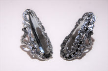 Grey crystal | Silver ring from Armenia