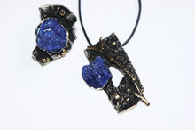 Blue stone | Silver ring | Pendant set