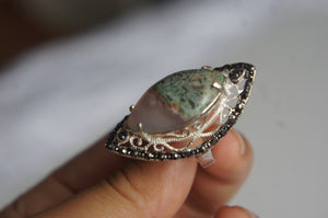 Semi-precious stone | Silver ring from Armenia