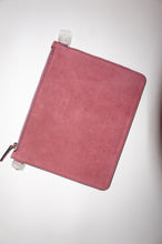 Theory Transformer Claret linden leather clutch