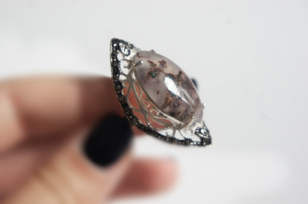 Semi-precious stone | Silver ring from Armenia