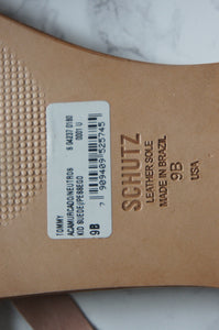 Schutz "Tommy" flat pink sandals size