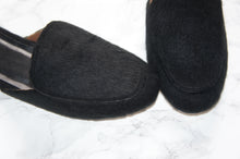 Newbark black wool Liza mules