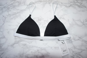 Onia x Theory black/white Danni bikini top