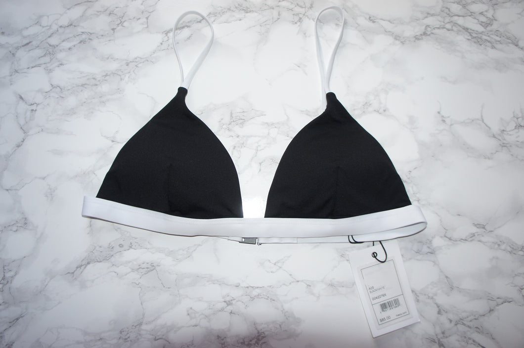 Onia x Theory black/white Danni bikini top