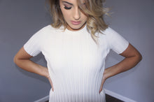 Helmut Lang off-white short sleeve maxi dress