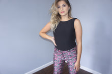 Maggy Frances pink floral wide leg pants