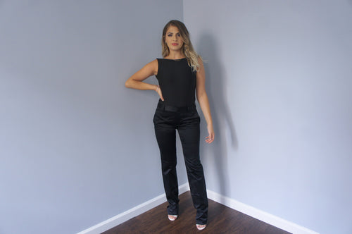 Jil Sander black silk 