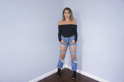 BlankNYC “Work Hard” Denim Pants