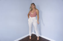 ALIX Open-back stretch-cady halterneck bodysuit