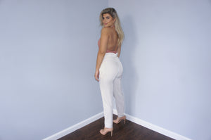 ALIX Open-back stretch-cady halterneck bodysuit