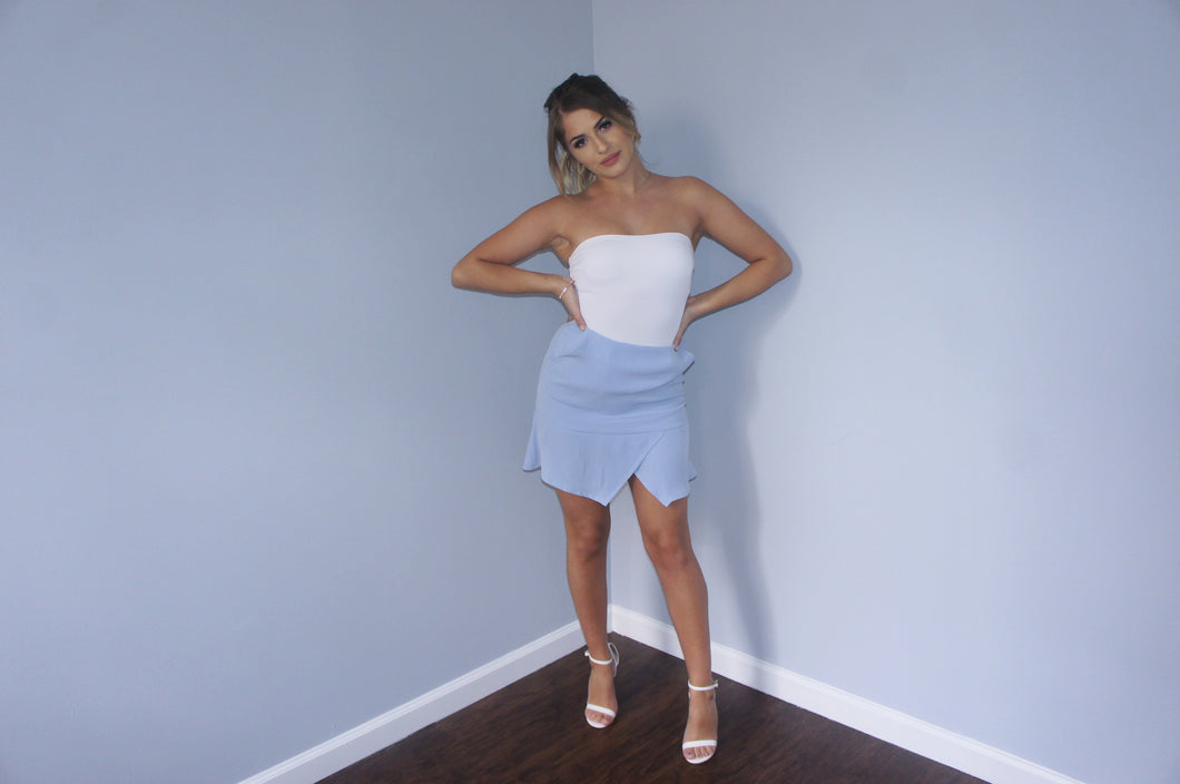 State of being pale blue 