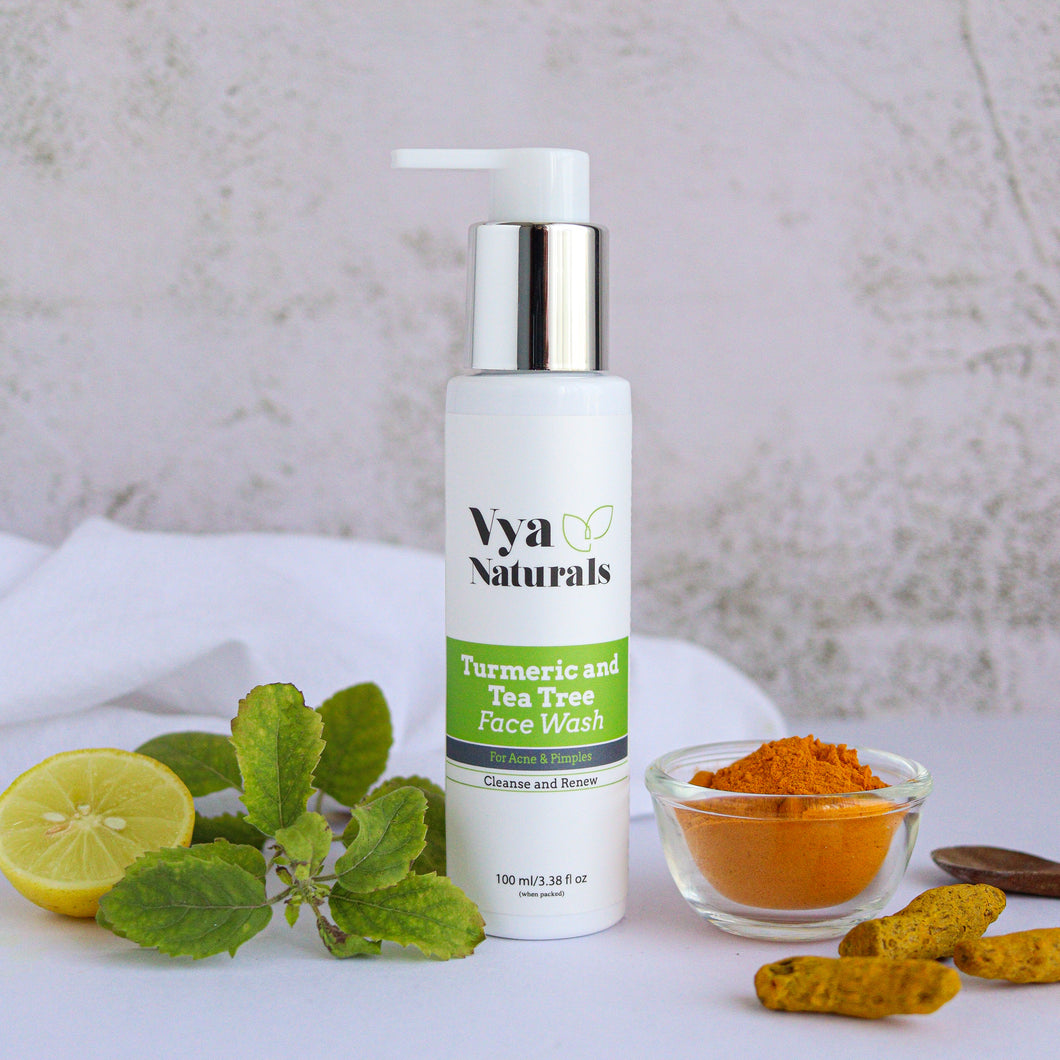 Vya Naturals Turmeric Tea Tree Face Wash