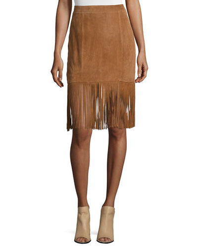 Cusp by Neiman Marcus Suede Skirt