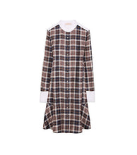 Tory Burch Cora Milano Tartan Plaid Silk Shirtdress