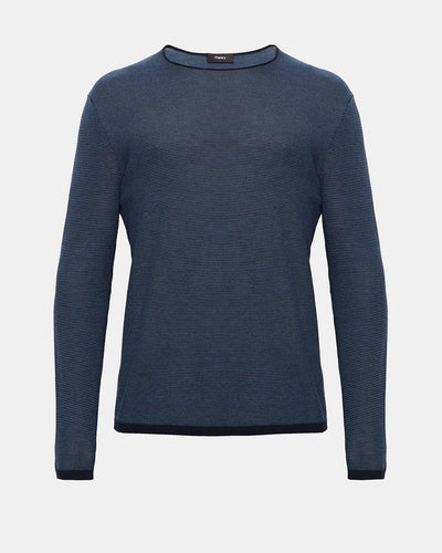 Theory Cotton Jacquard Crewneck