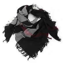 Burberry square black/white/red scarf