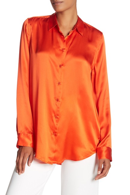 Equipment Essential Front Button Silk Blouse