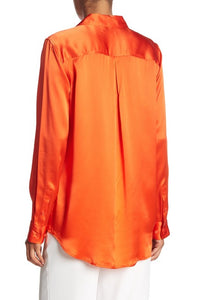 Equipment Essential Front Button Silk Blouse