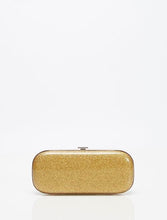 Halston Heritage EVENING NOVELTY SPARKLE LUCITE LG OBLONG MINAUDIERE
