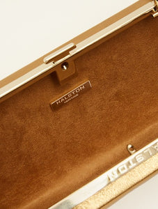 Halston Heritage EVENING NOVELTY SPARKLE LUCITE LG OBLONG MINAUDIERE
