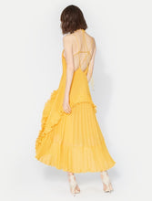 Halston Heritage HALTER PLEATED DRESS