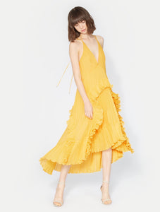 Halston Heritage HALTER PLEATED DRESS AGN x 13 Halston Heritage HALTER PLEATED DRESS AGN x 13