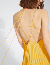 Halston Heritage HALTER PLEATED DRESS