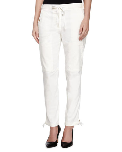 Halston Heritage Cargo Pants with Tie