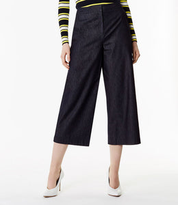 Karen Millen Denim Wide-Leg Trouser