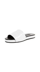 Newbark LA Frankie slide in white lamb