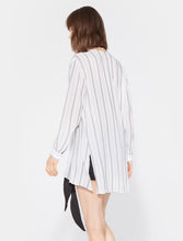 Halston Heritage OVERSIZED STRIPED TOP